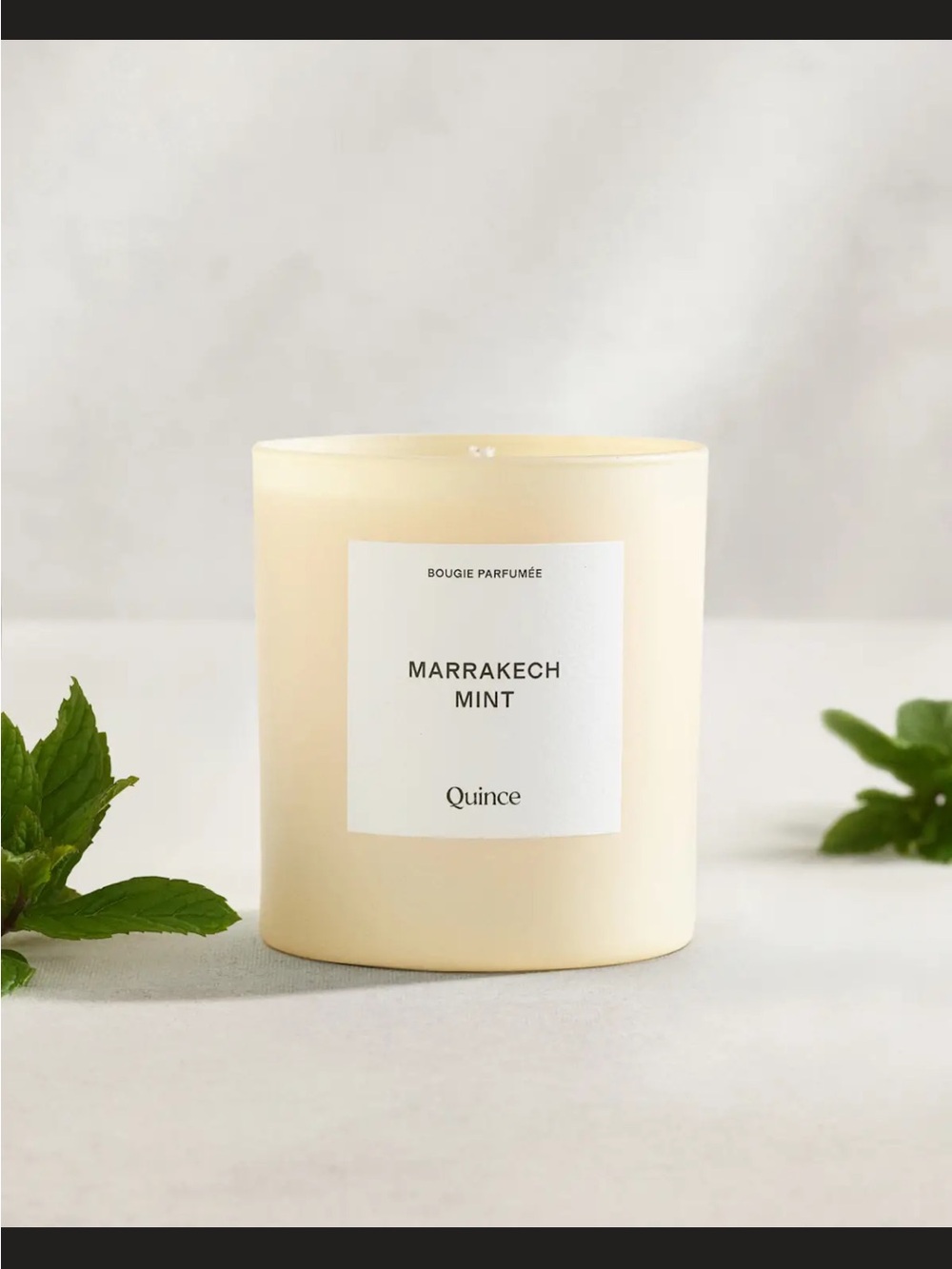 QUINCE NWT candle Marrakech mint scent